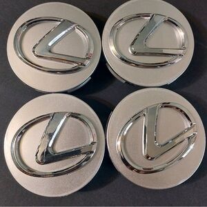 62mm Silver Lexus Center Wheel Caps